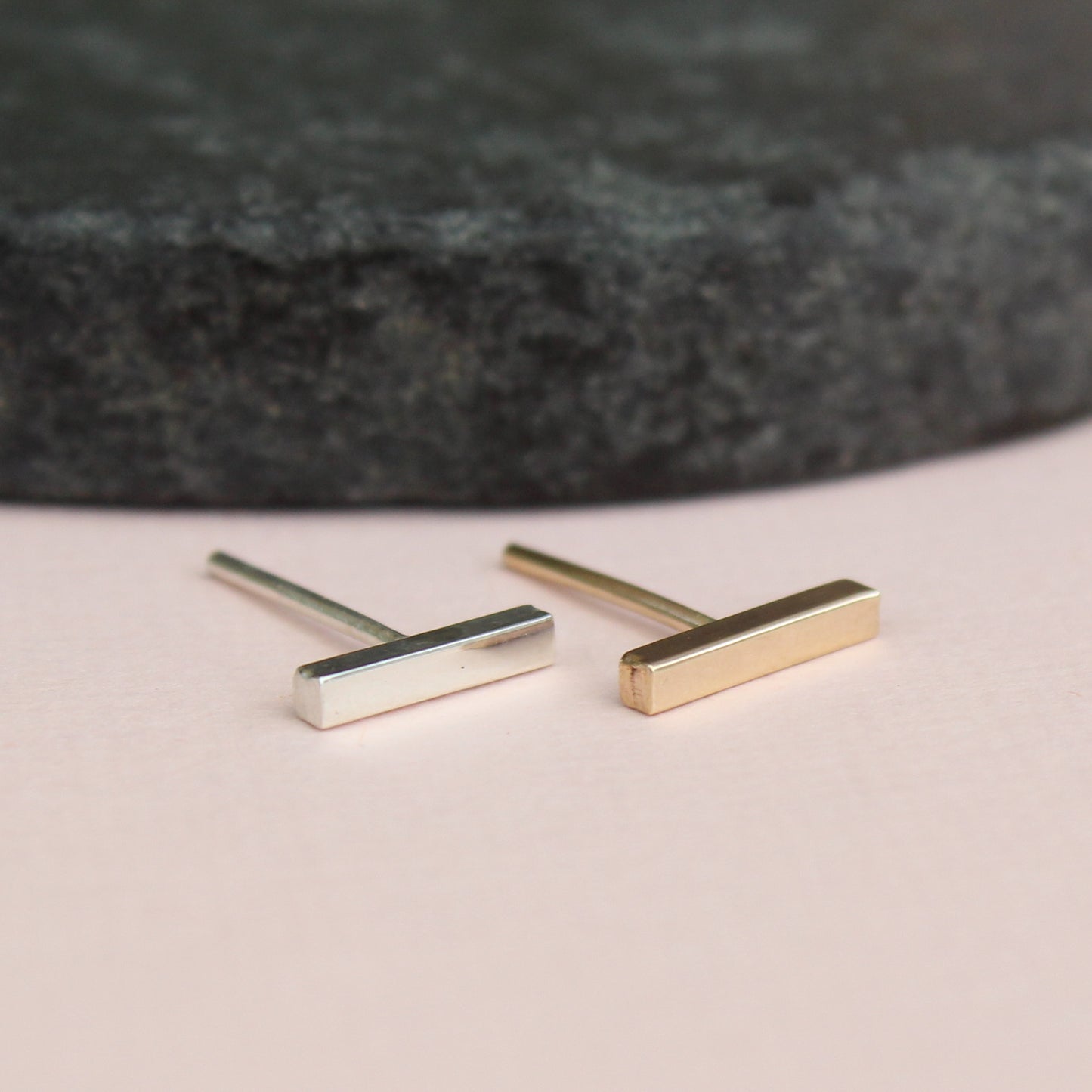 Bar Stud Earrings