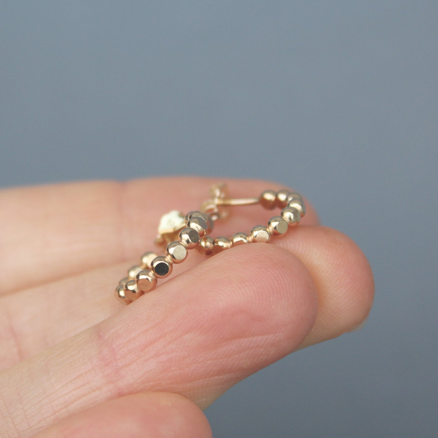 Beaded Hoop Earrings