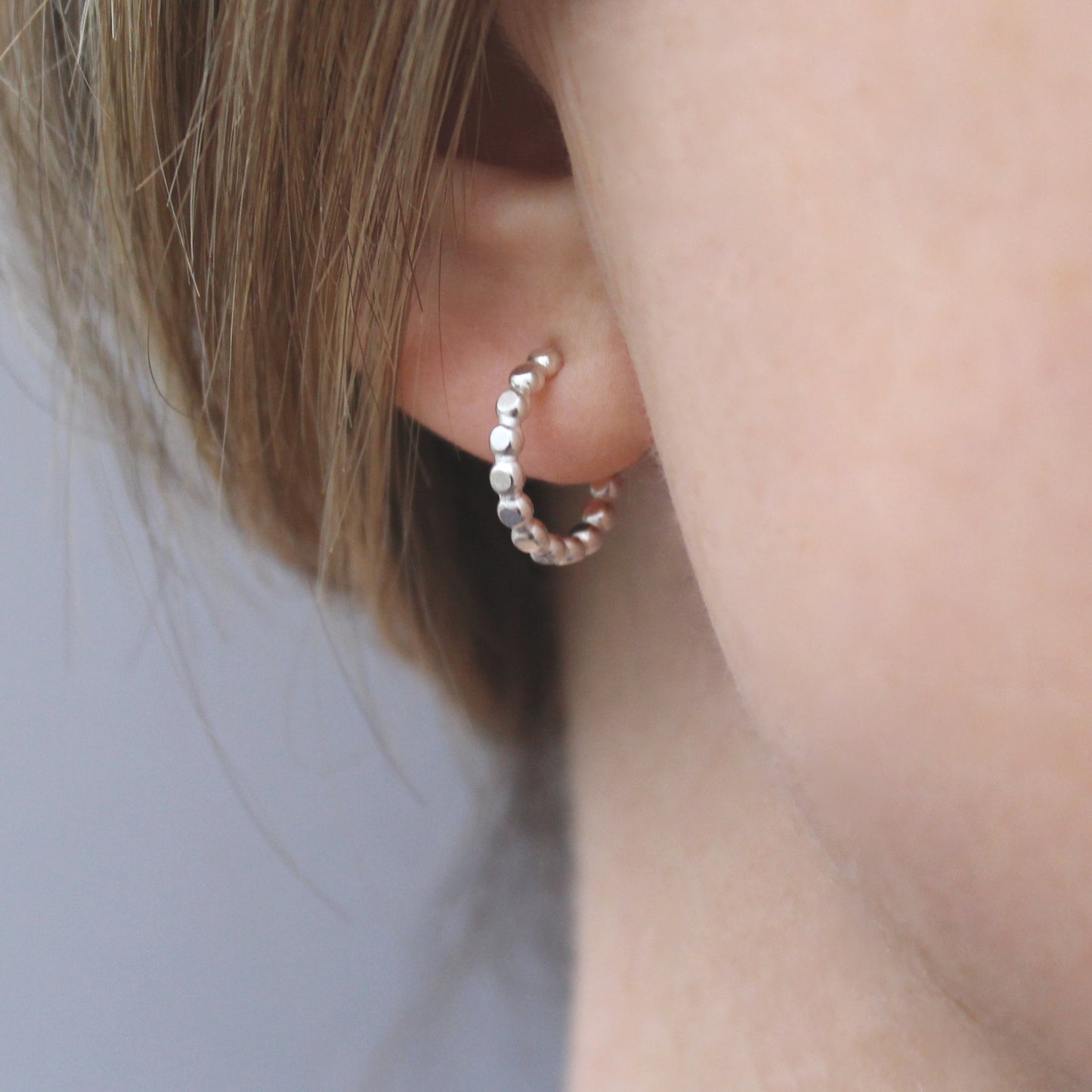 Beaded Hoop Earrings