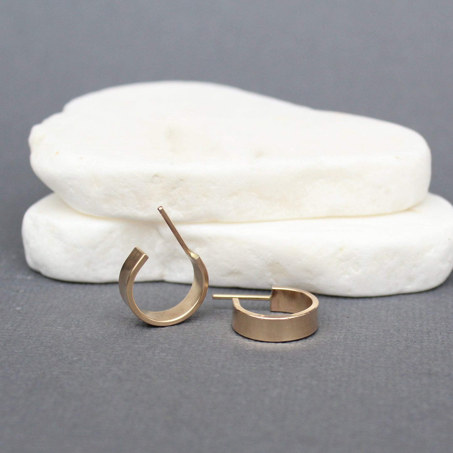 Broad Huggie Hoop