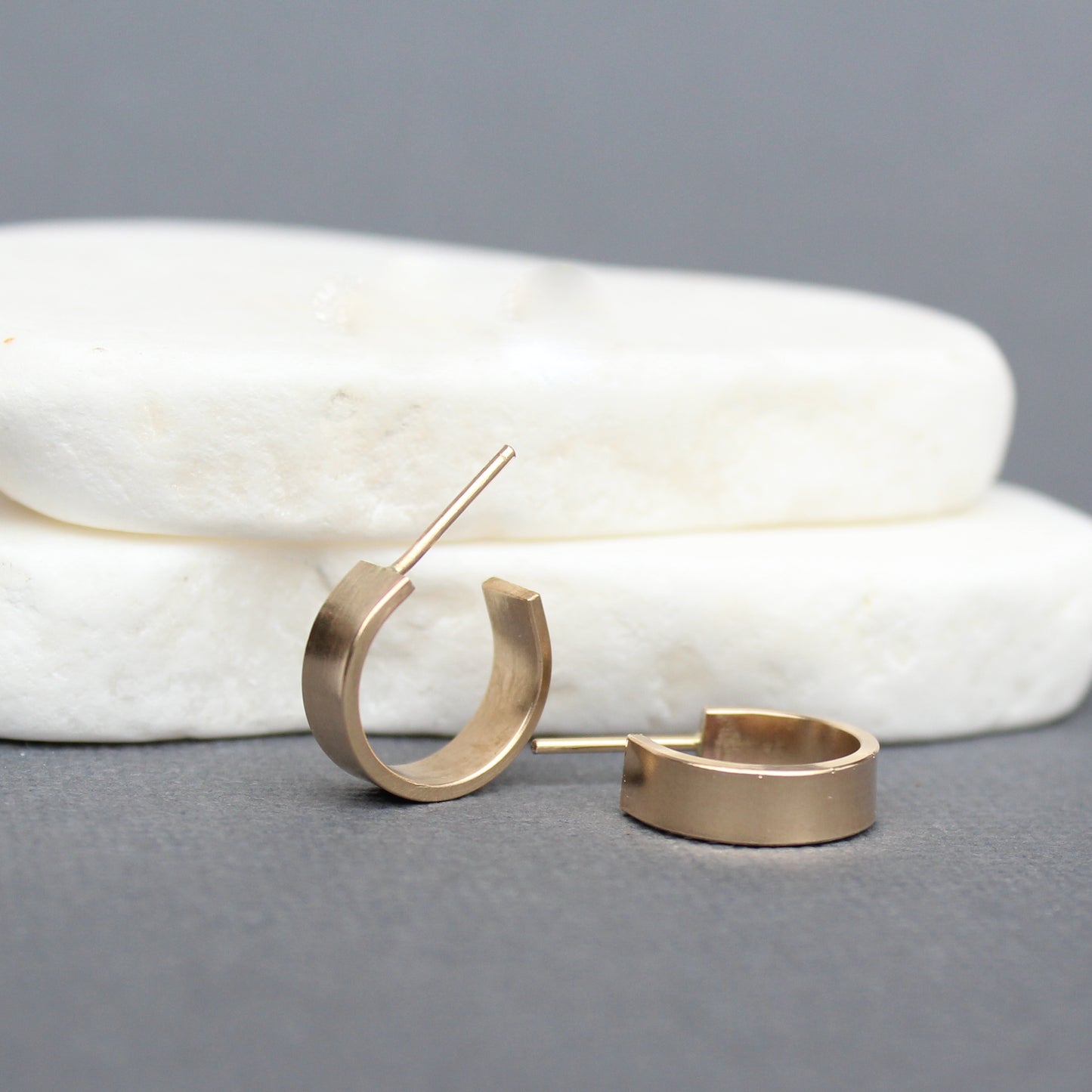 Broad Huggie Hoop