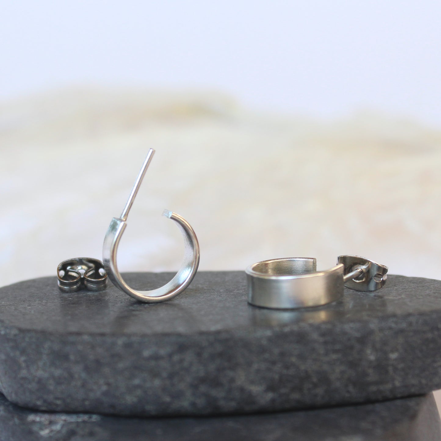 Broad Huggie Hoop