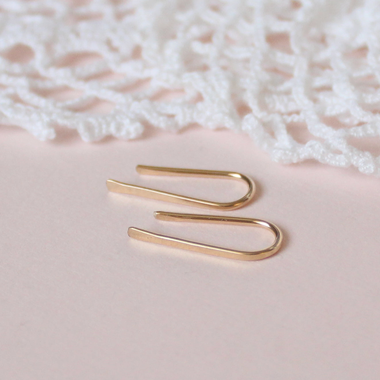 Straight Huggie Earrings