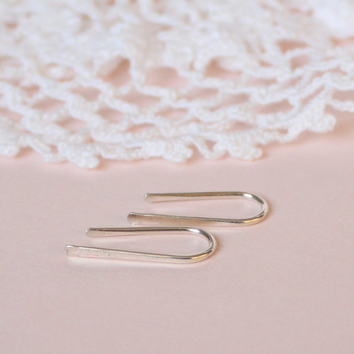 Straight Huggie Earrings