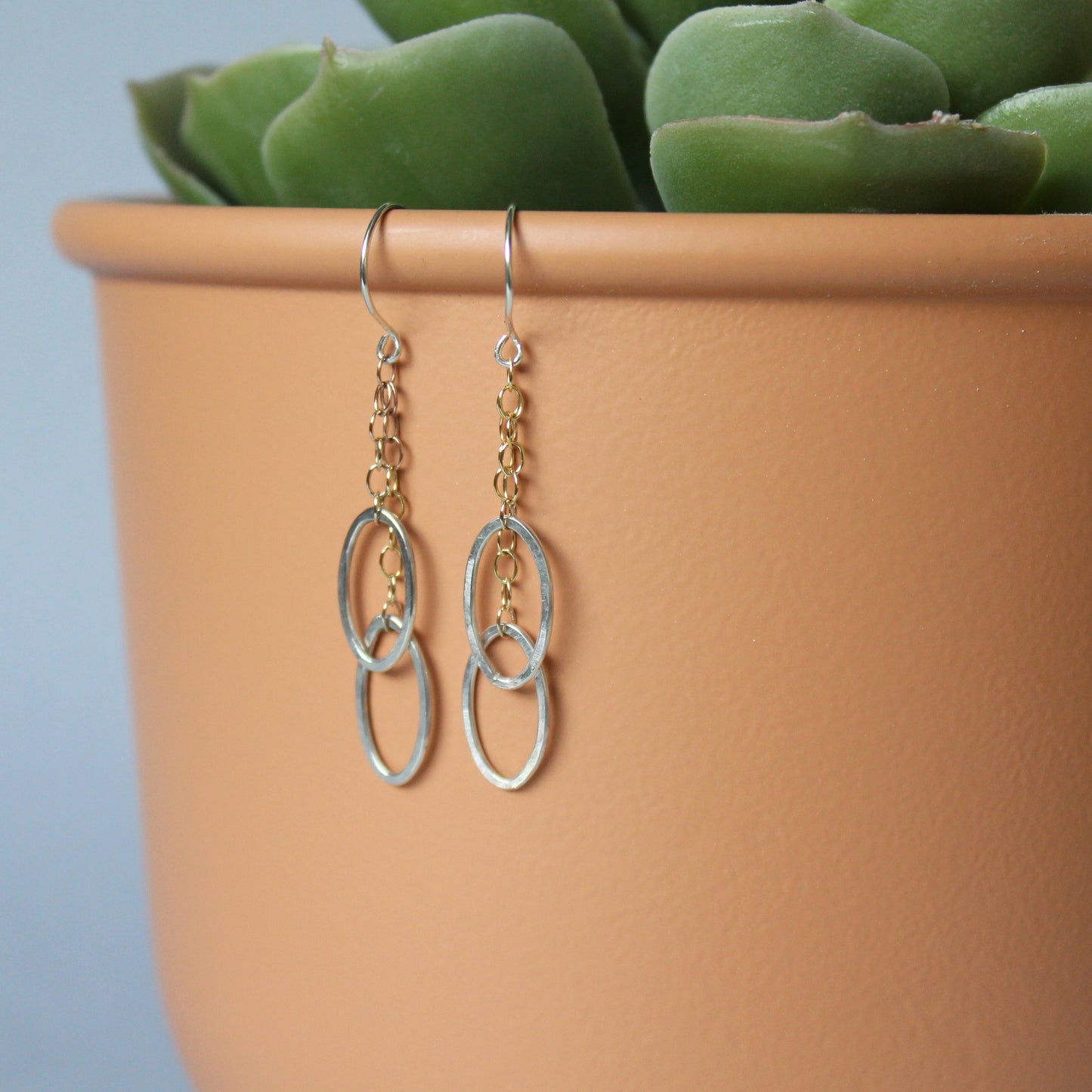 Oval Chain Earrings