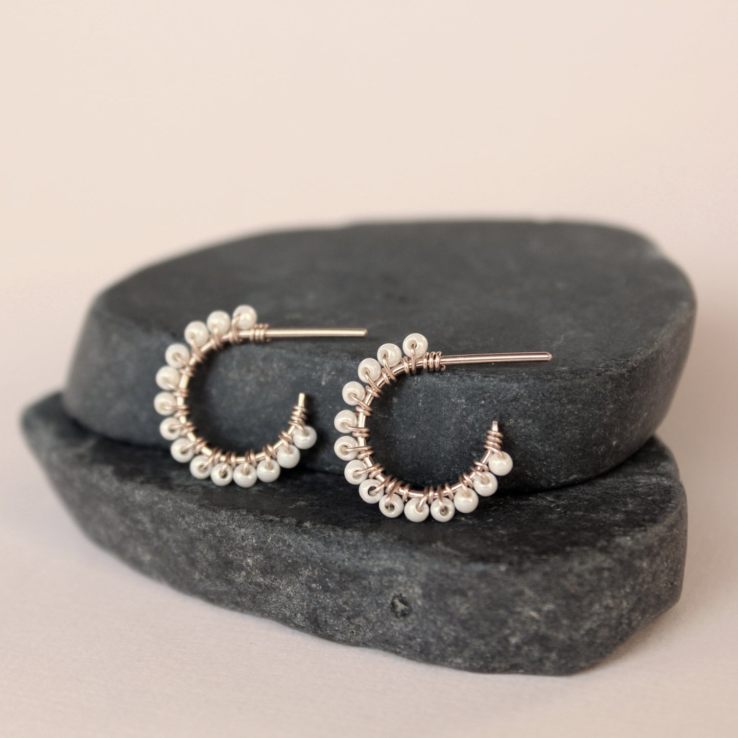 Mini Gemstone Hoops