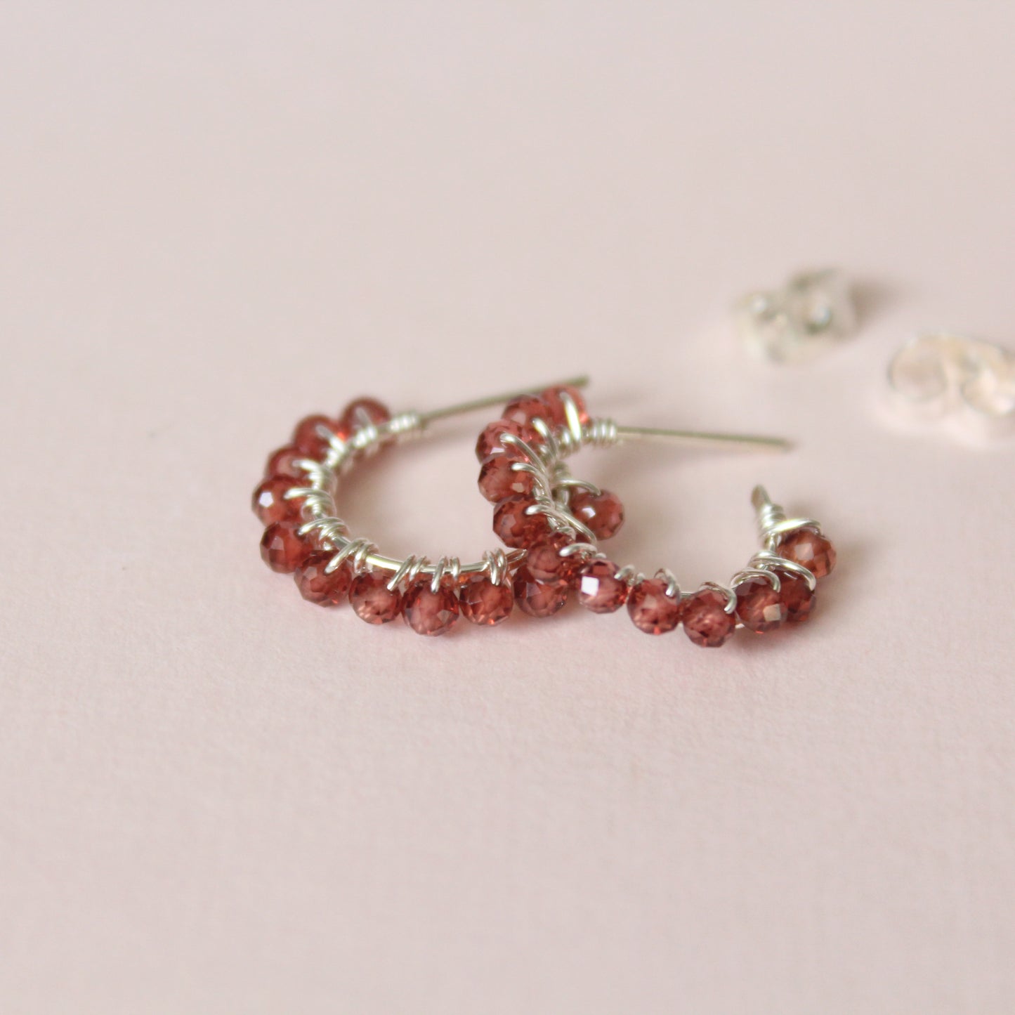 Mini Gemstone Hoops