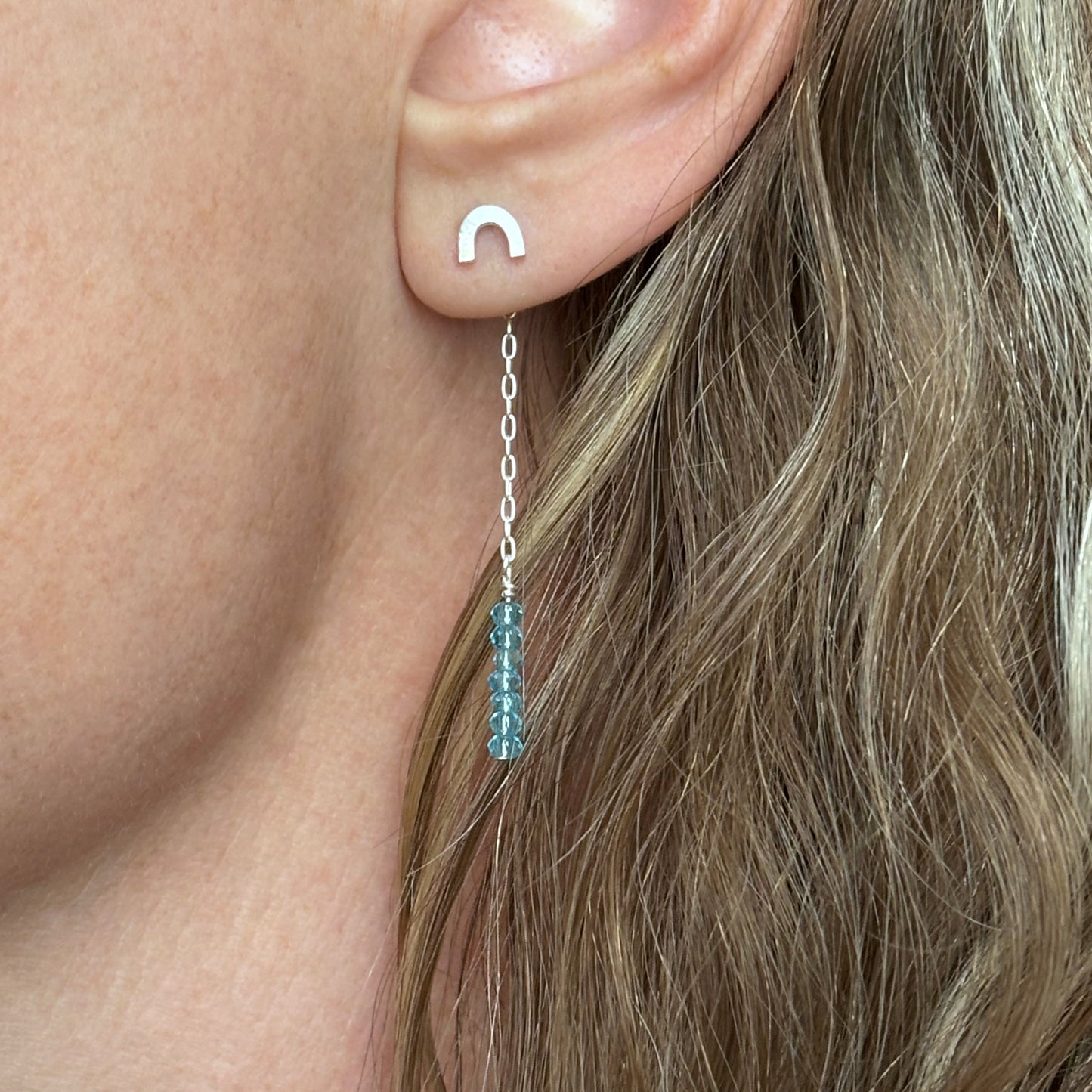 Dangle Stone Ear Jackets