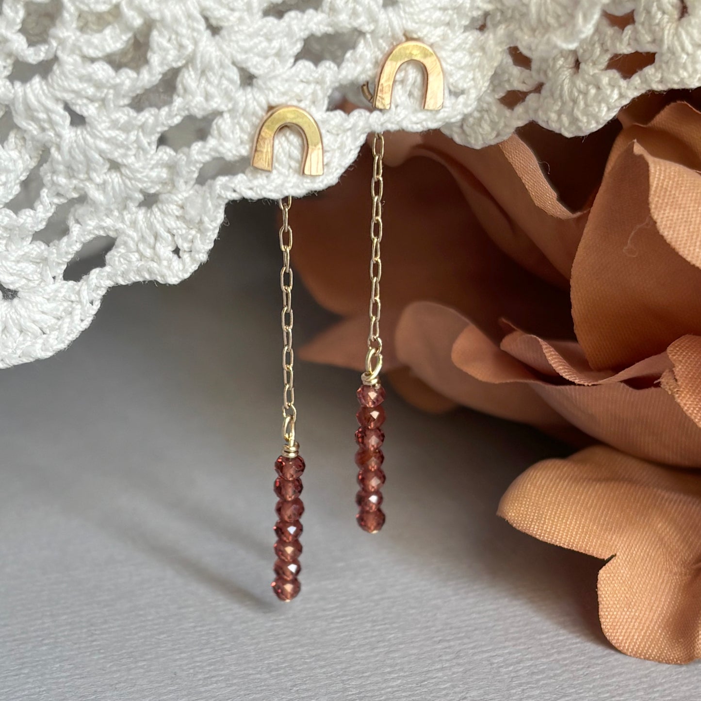 Dangle Stone Ear Jackets
