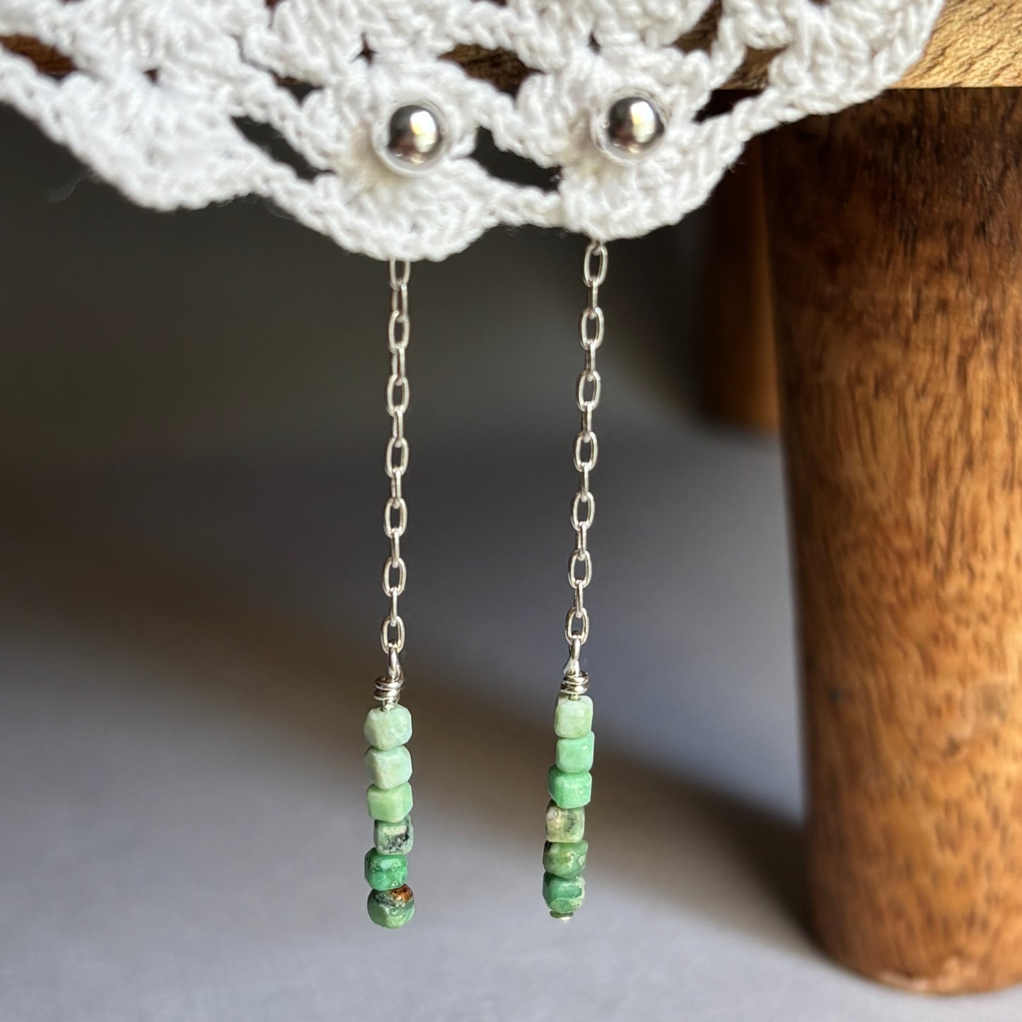 Dangle Stone Ear Jackets