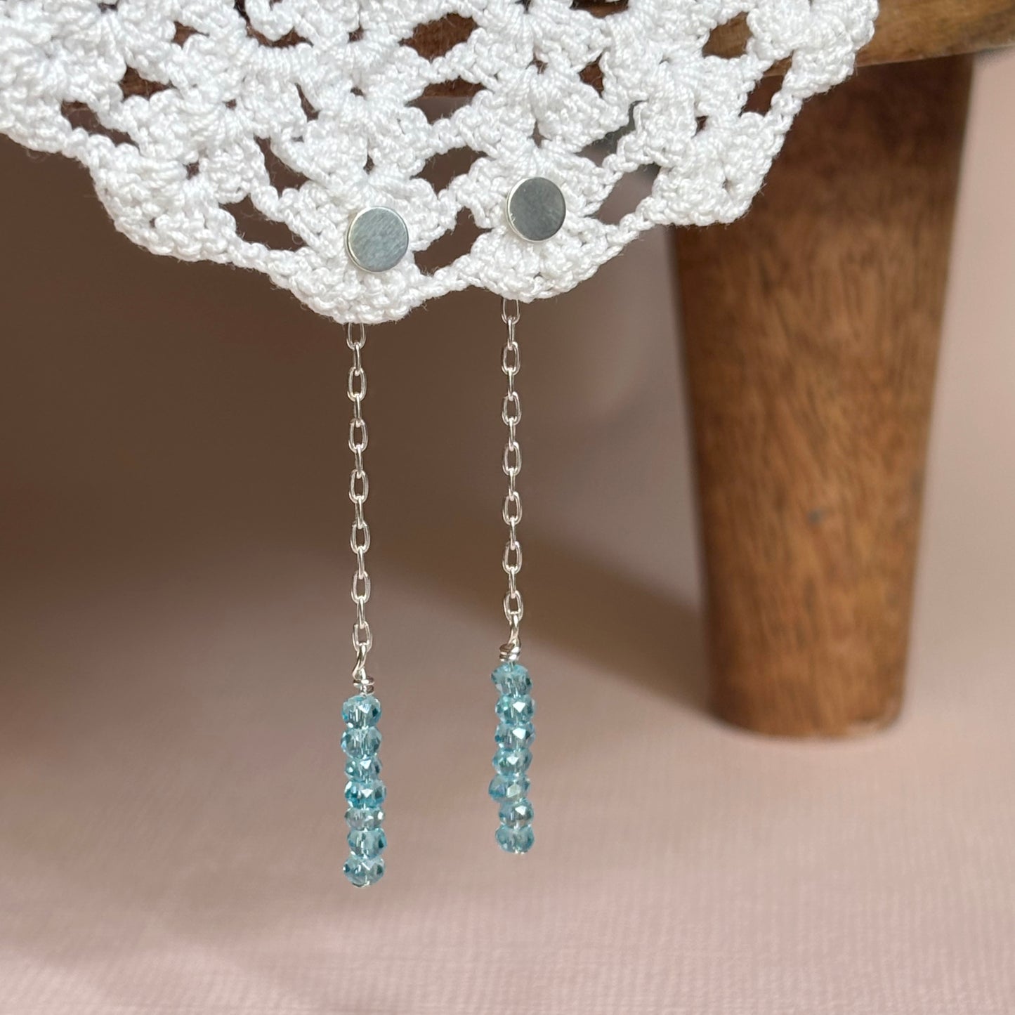 Dangle Stone Ear Jackets